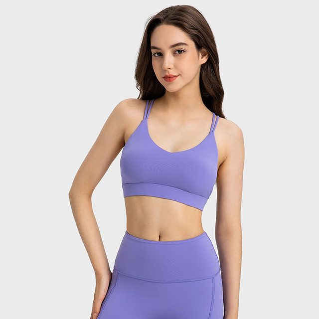 Обучение спортивного бюстгальтера Custom Logo Ladies Compression Campain Fitness Sports Bra