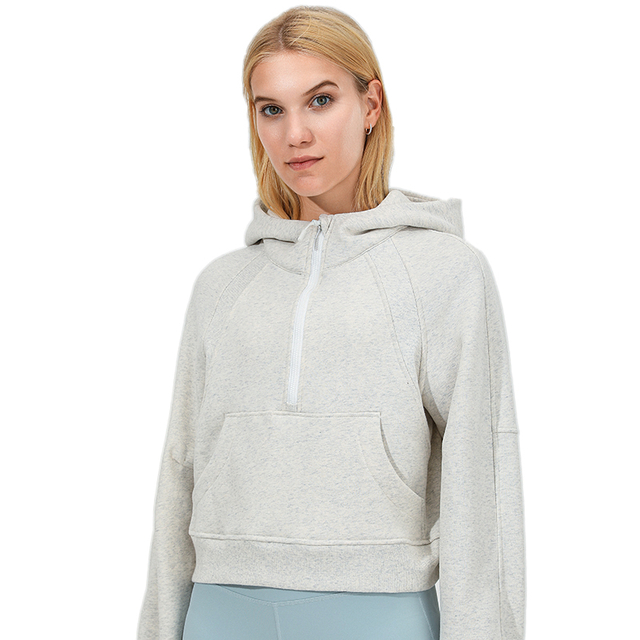 Высококачественная таможенная толстовка на Zip Anti-wrinkle Flees Traby Top Top Sports Ladies Hoodie