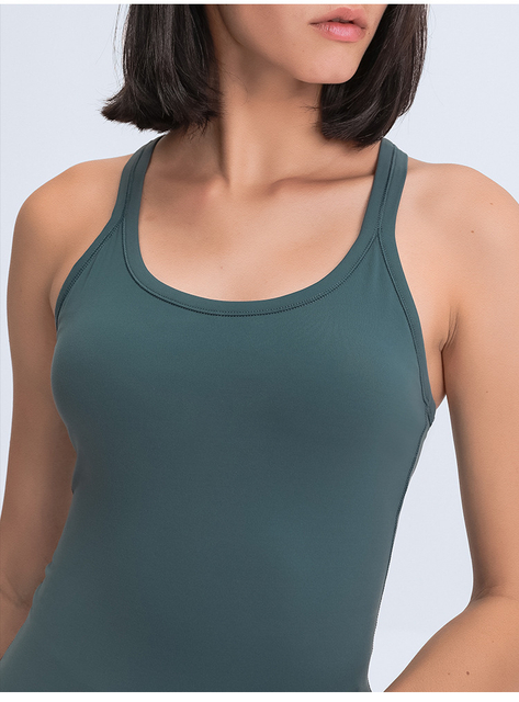 Пользовательский логотип Racerback Tank Yoga Женская футболка для футболки в спортзале спортивные топы и женщины танков